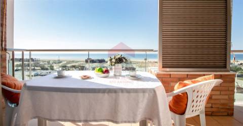 Apartamento T1 em monte gordo para ferias com vista mar com ar condicionado e garagem