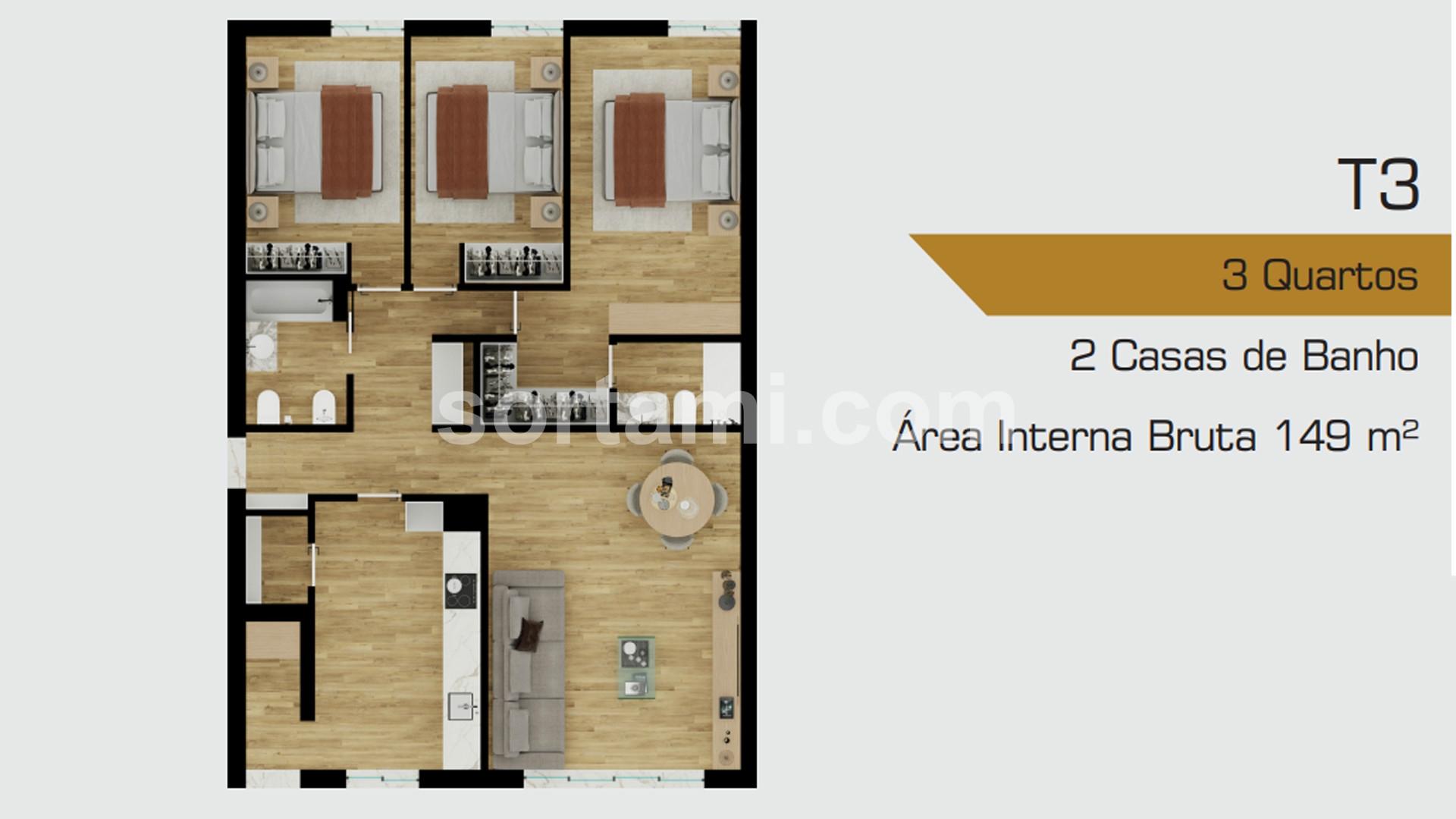 Apartamento T3 Venda em Quarteira,Loulé