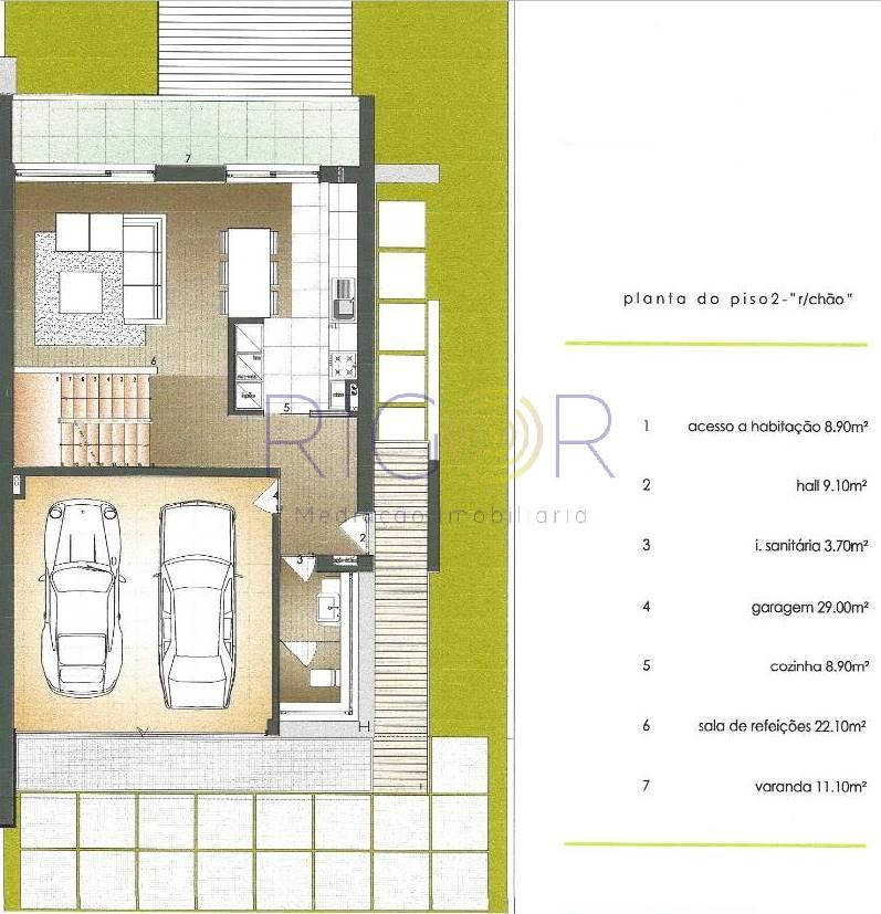 Terreno de 716m2 com viabilidade de construção de moradia de quatro frentes