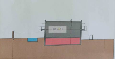 Terreno de 187.20m2 com projeto aprovado para construção de moradia de 2 frentes