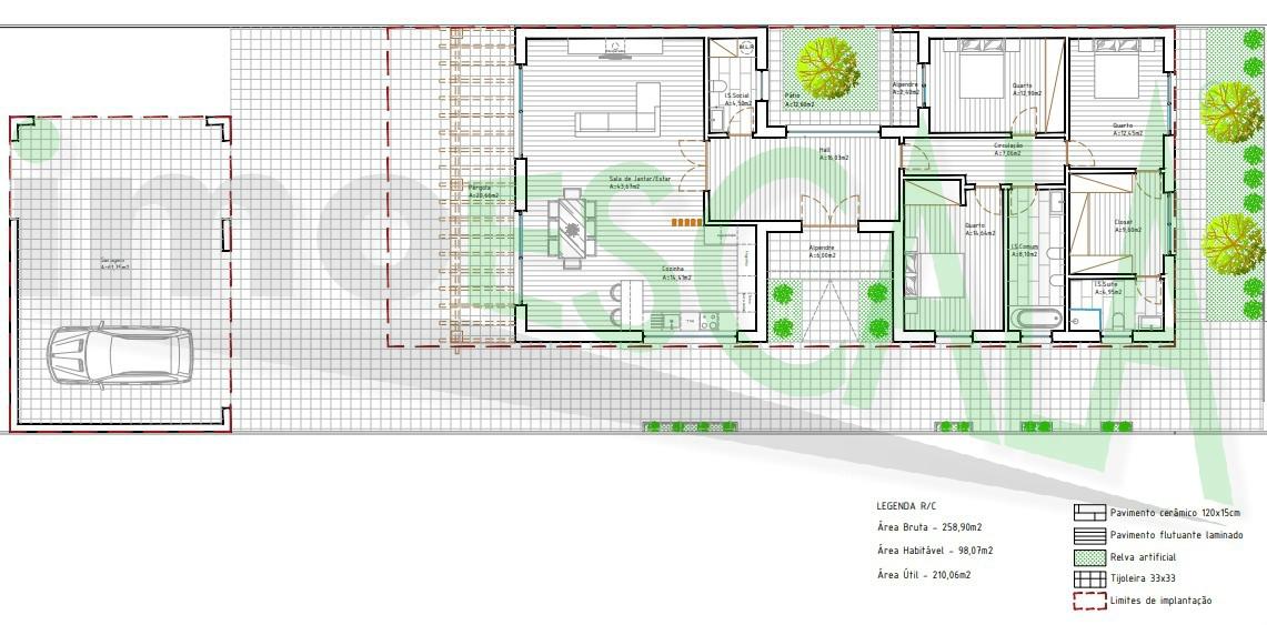 Moradia T3 em projeto