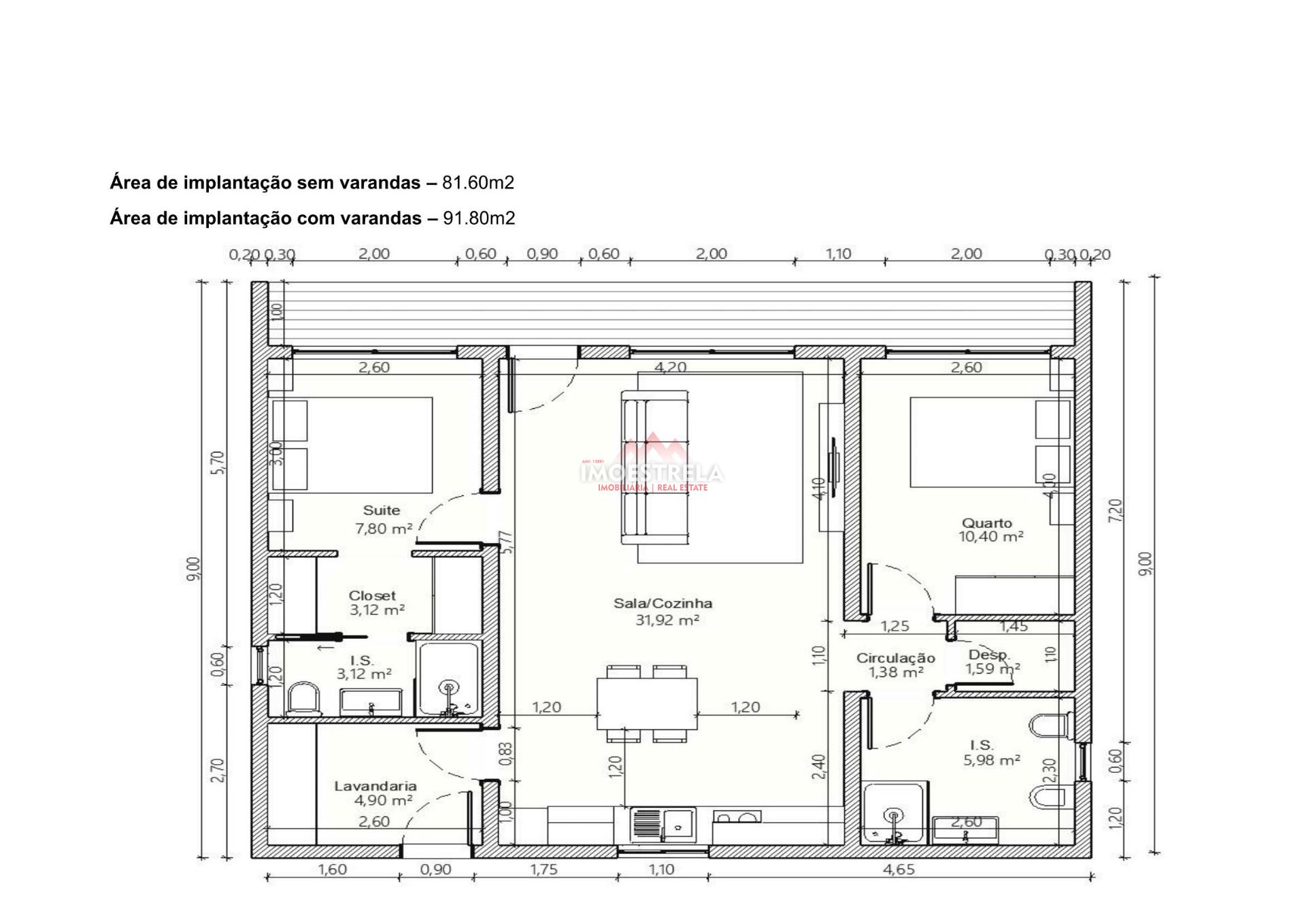 Construção moradia T2 Chave na Mão