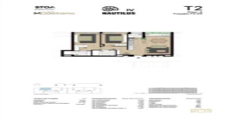 Apartamento T2 Matosinhos Sul