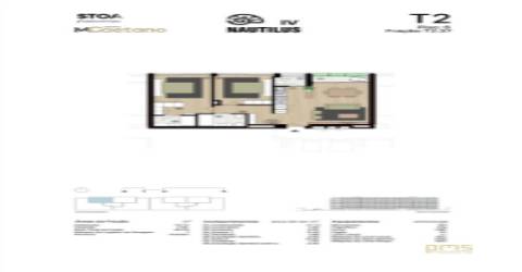 Apartamento T2 Matosinhos Sul