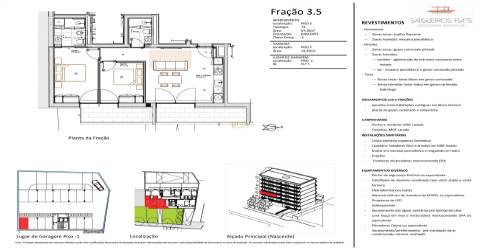 T2 centro, com varanda de 14.3 m2.