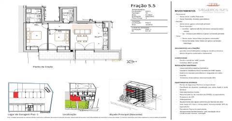 T2 Paranhos, com varanda de 14.3 m2.