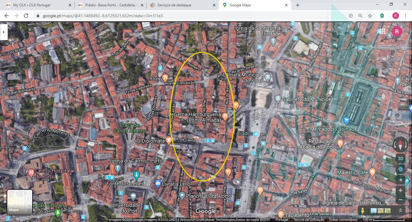 Prédio >=T10 Venda em Cedofeita, Santo Ildefonso, Sé, Miragaia, São Nicolau e Vitória,Porto