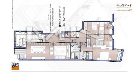 Apartamento T3 Novo - ultimo piso - Centro da Maia