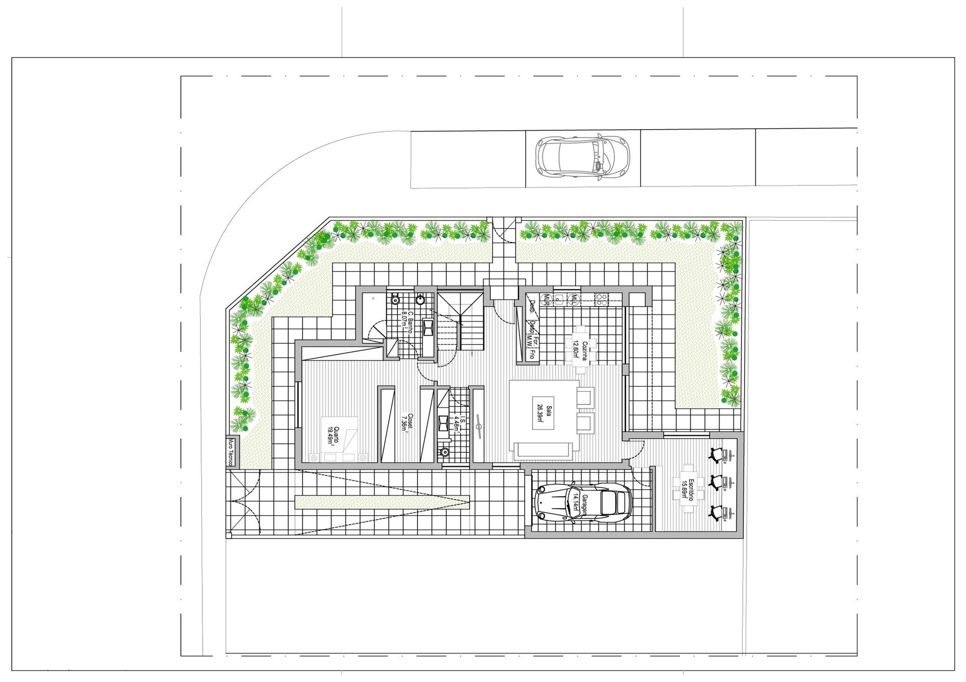 Moradia Isolada T4+1 com garagem, em projeto, localizado na vila da Quinta do Conde