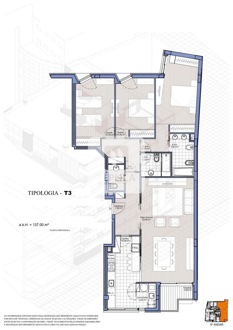 Apartamento T3 com Varanda e Box, no Centro da Cidade da Maia