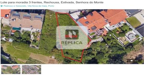 Terreno Urbano para construção de Moradia com três frentes em Pedroso