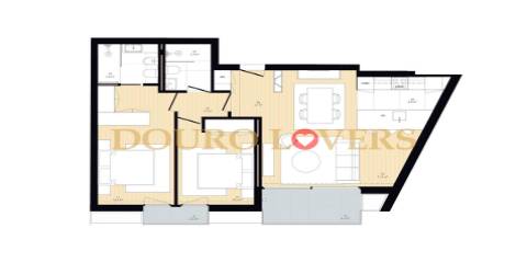 Apartamento T2 novo em Leça da Palmeira