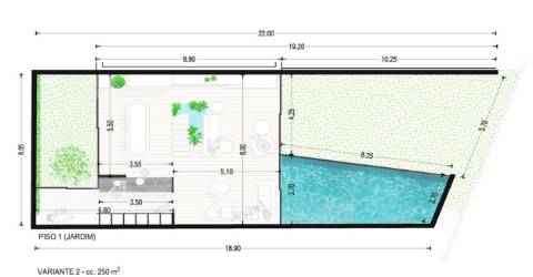 Moradia T5 com 3 frentes para reconstrução integral e ampliação até 350MT2