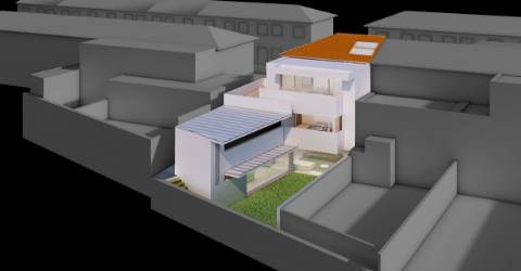 Moradia T5 com 3 frentes para reconstrução integral e ampliação até 350MT2
