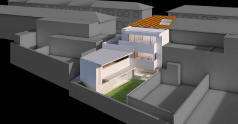 Moradia T5 com 3 frentes para reconstrução integral e ampliação até 350MT2
