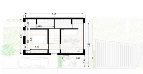 Moradia T5 com 3 frentes para reconstrução integral e ampliação até 350MT2