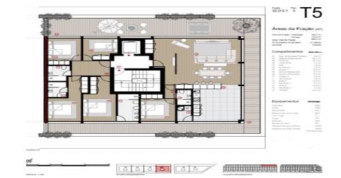 T5 com terraço para o rio Douro inserido no condomínio Leaving Sea