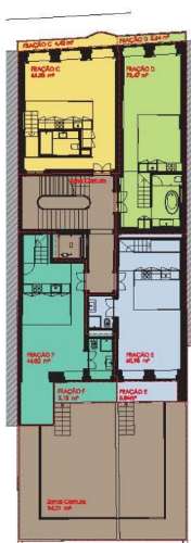 T0 c/ mezanino, varanda e terraço, zona nobre da baixa do Porto