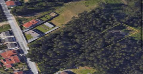 Terreno para construção de 6.500 m2 com cerca de 45 m de frente em Fiães
