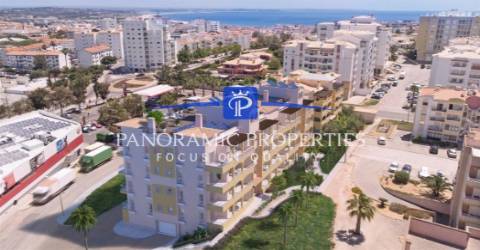 Apartamentos de luxo e de estilo moderno com dois quartos em construção.