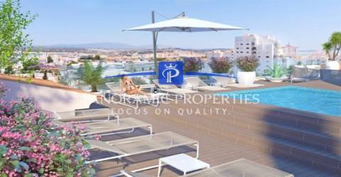 Apartamento de quatro quartos de luxo e estilo moderno em construção