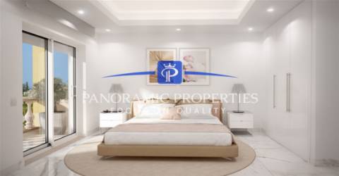 Apartamento de quatro quartos de luxo e estilo moderno em construção