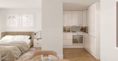 Apartamento T1 ao Jardim do Morro