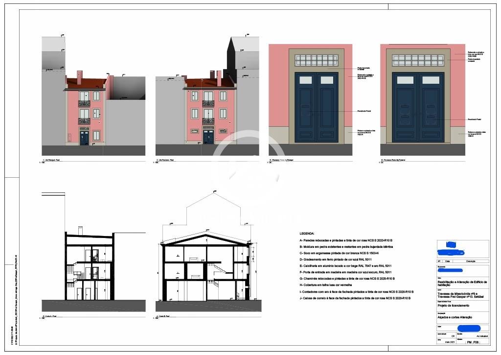 Zona histórica de Setúbal, Prédio com projeto aprovado com 5 frações