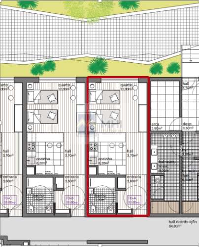 Estúdio T0 Venda em Gandra,Paredes
