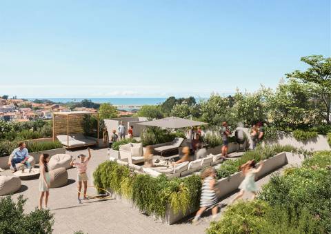 T4 Novo, varanda panorâmica com vistas de Rio e Mar!