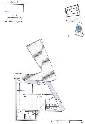 Apartamento T1 Venda em Cedofeita, Santo Ildefonso, Sé, Miragaia, São Nicolau e Vitória,Porto