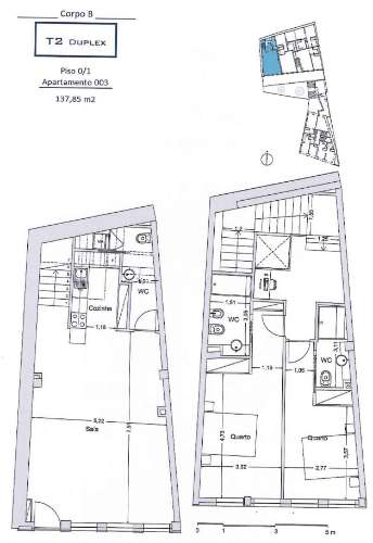 Apartamento T2 DUPLEX Venda em Cedofeita, Santo Ildefonso, Sé, Miragaia, São Nicolau e Vitória,Porto