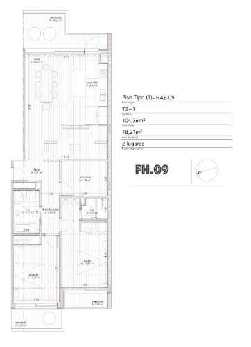 Novo Apartamento T2+1 junto ao El Corte Inglês