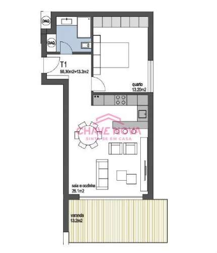 Apartamento T1 Venda em Árvore,Vila do Conde