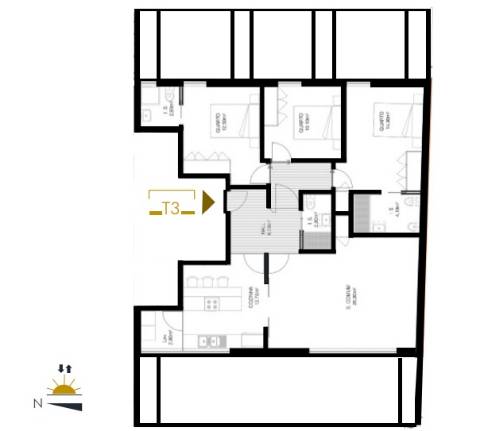 Apartamento T3 Venda em Matosinhos e Leça da Palmeira,Matosinhos