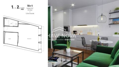 Apartamento T0+1 Venda em Cedofeita, Santo Ildefonso, Sé, Miragaia, São Nicolau e Vitória,Porto