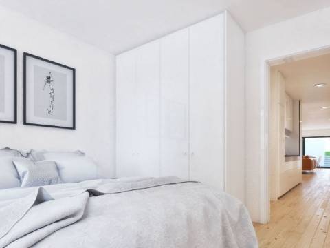 Apartamento T2 C/Terraço ao Jardim de Arca de Agua.