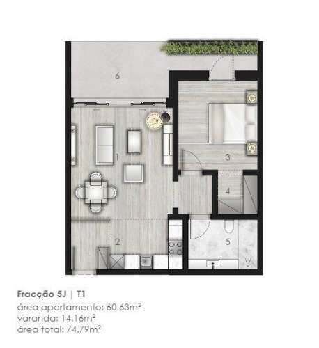 Apartamento T1 Venda em Oliveira do Douro,Vila Nova de Gaia