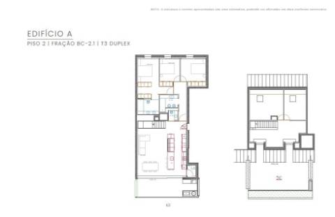 Apartamento T3 DUPLEX Venda em Apúlia e Fão,Esposende