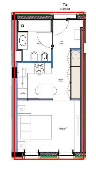 Apartamento T0 Venda em Matosinhos e Leça da Palmeira,Matosinhos