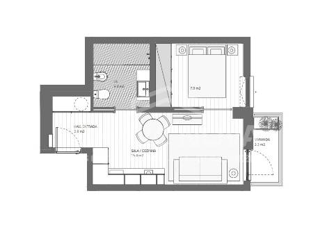 Apartamento T1 Venda em Matosinhos e Leça da Palmeira,Matosinhos